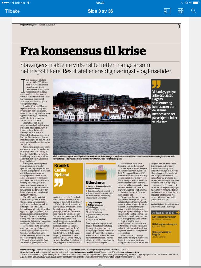 I 20 år har Høyre tatt æren for oppgangstider, nå kommer regningen. Nytt mannskap med nye ideer #valg15