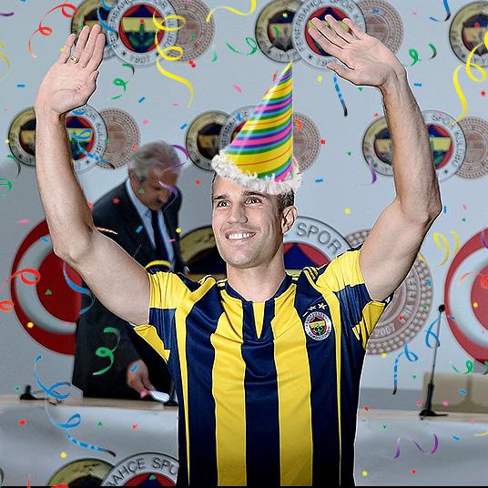 Fenerbahce \s Champions League hopes are now over, but let\s hope Robin van Persie has a happy 32nd birthday today! 