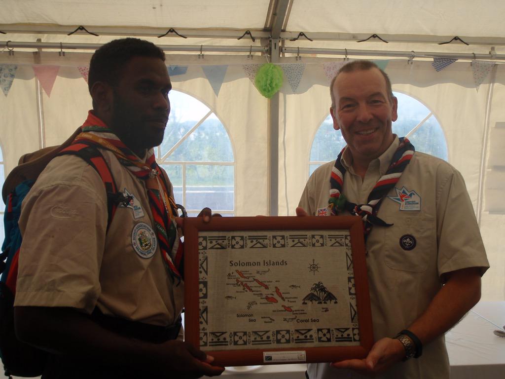 CarparkKings's tweet photo. A fantastic gift from Geria on behalf the South Pacific Islands contingent #23wsj2015 #japan2015 #southpacific http://t.co/cauDswSZdm