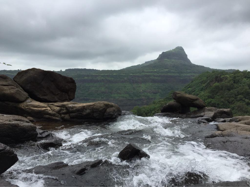 letscampout's tweet image. Gushing waterfalls which runs thru our campsite. #camping #waterfall #weekendgateways #campingnearmumbai
