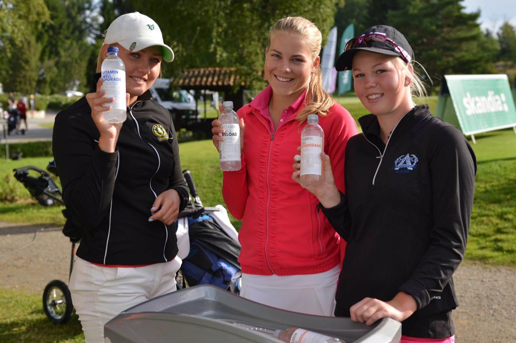 ANNIKAInvEurope's tweet photo. Refuel With Vitamin Well before Tee off final Day in ANNIKA Invitational Europe 2015. @annika59 @annika_Fdn http://t.co/W4iz7EZyZE