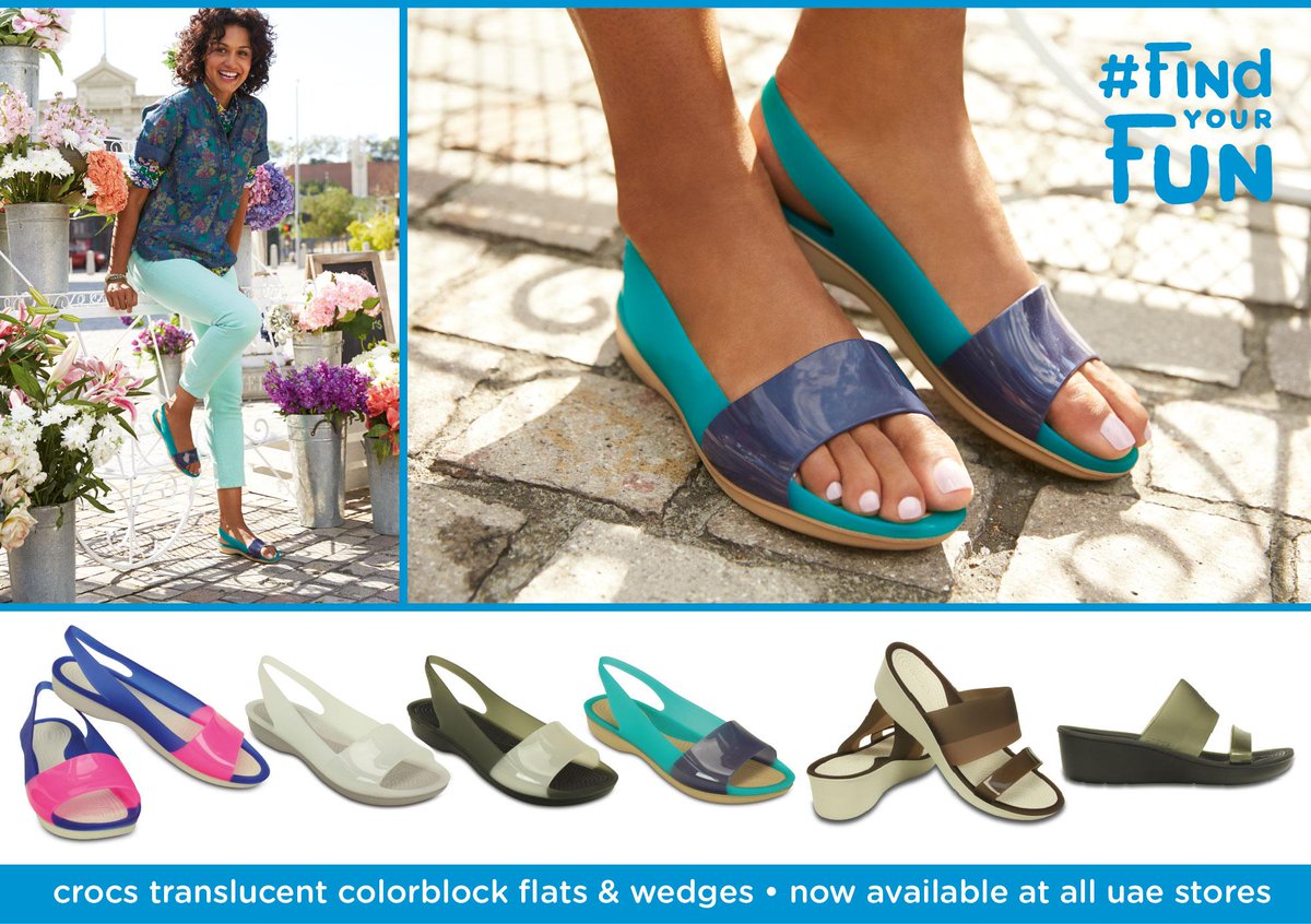 Colour Block Flats - Now Available at Crocs Stores Across the UAE.
#crocs #Findyourfun #shoes #clogs #mydubai http://t.co/20SOeC3wHm