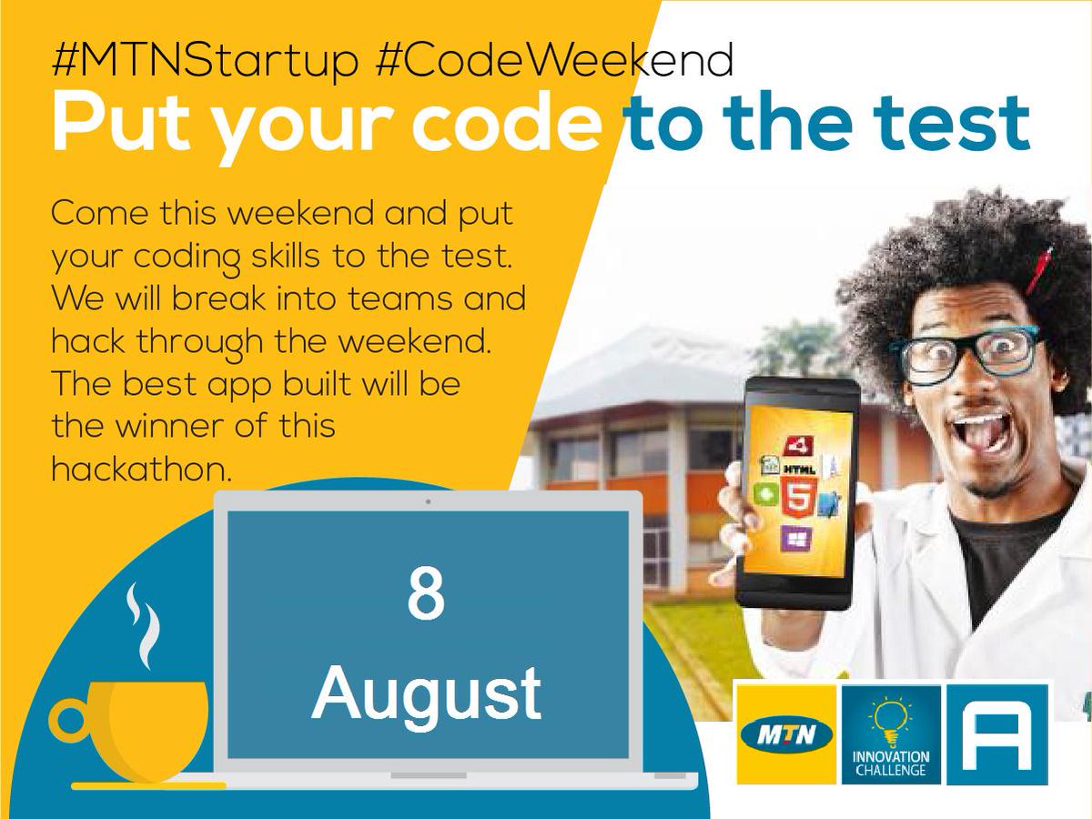 GDGDouala's tweet image. #MTNStartup #CodeWeekend 
Date : Samedi le 08/08/2015
Lieu : @ActivSpaces Douala
De : 10h à 15h
