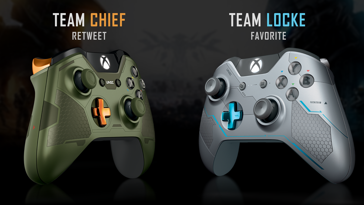 xboxuk's tweet image. The choice is in your hands, who will you choose? RT to vote #TeamChief. FAV to vote #TeamLocke. #xboxgamescom #Halo5