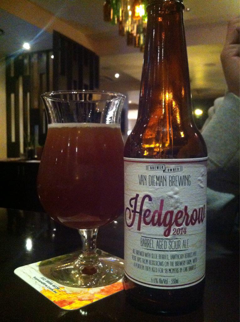 BEER <a href="/Van_Dieman/">Van Dieman Brewing</a> Hedgerow. What an amazing beer that needs it's own non- #IPAday post. 18 months barrel aged sour ale