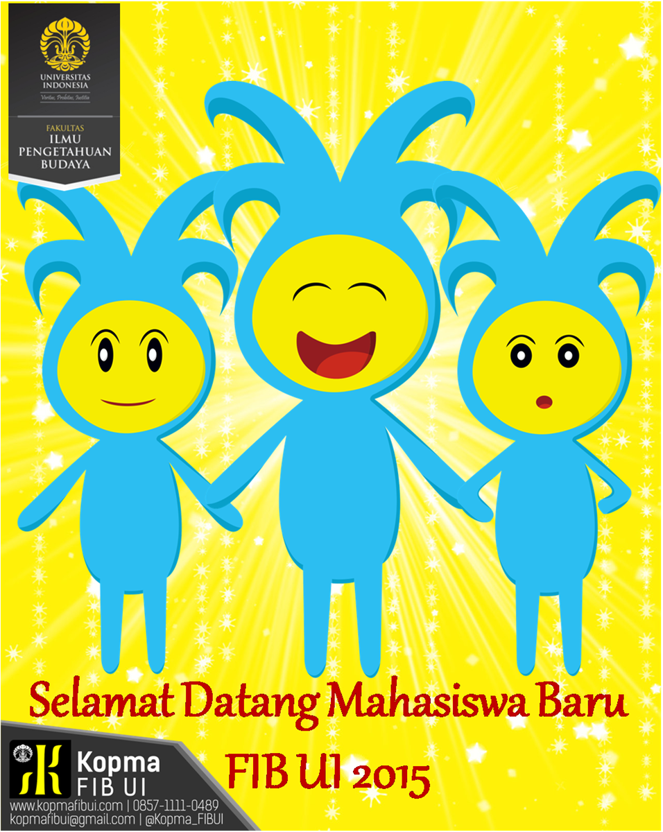 Kopma_FIBUI's tweet photo. Selamat datang para Sahabat Kopma! Selamat telah resmi menjadi mahasiswa FIB UI angkatan 2015 (ﾉ≧∀≦) @MabaFilsafat15 http://t.co/rKoYnwWpsk