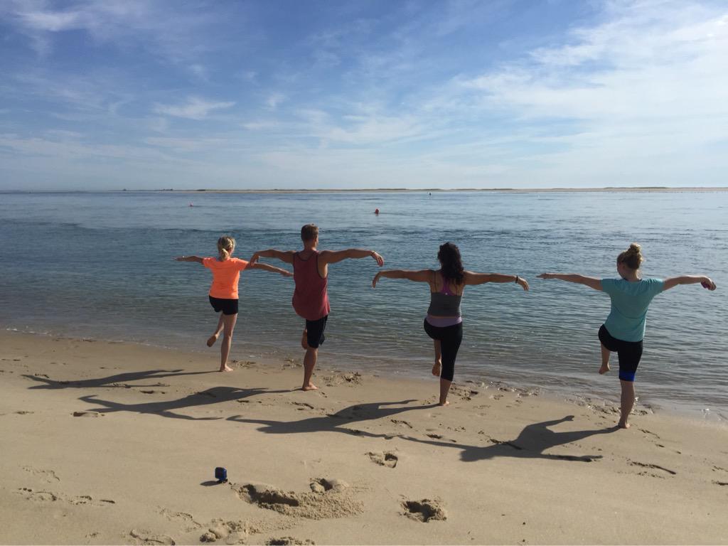 BeachQigong's tweet photo. The #Crane family! #BeachYoga everyday 7:30am #Chatham #LighthouseBeach #capecod #CapeCod2015 #capelife #Kripalu #om http://t.co/V8BKEkca8B