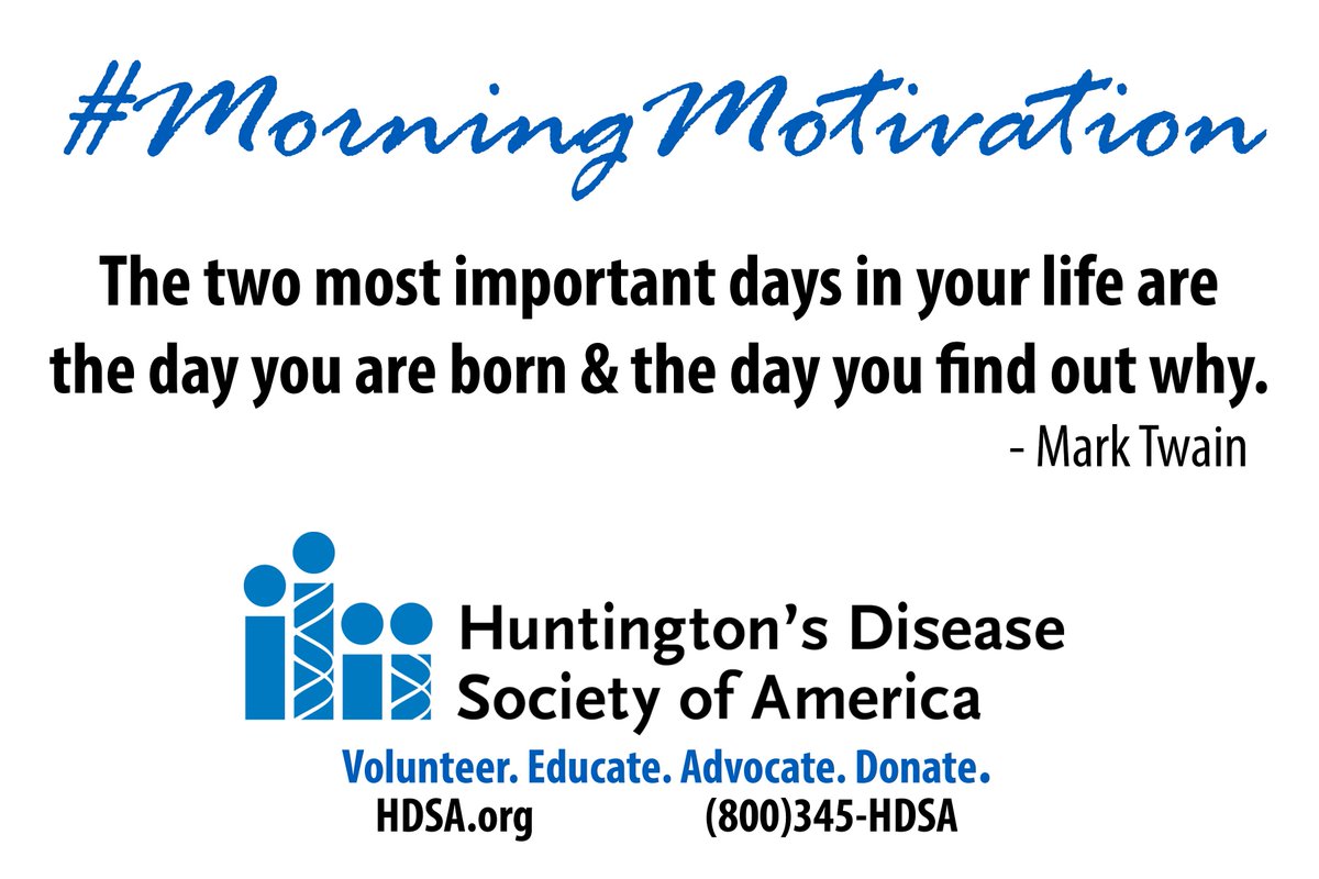 HDSA's tweet photo. #MorningMotivation #HDSAFamily http://t.co/QePdwht3qe