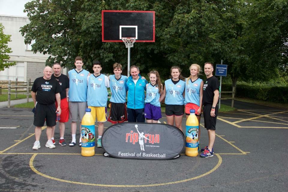 Jim Gavin inspires the Rip'n'Run campers at this years festival of basketball #ripnrun2015