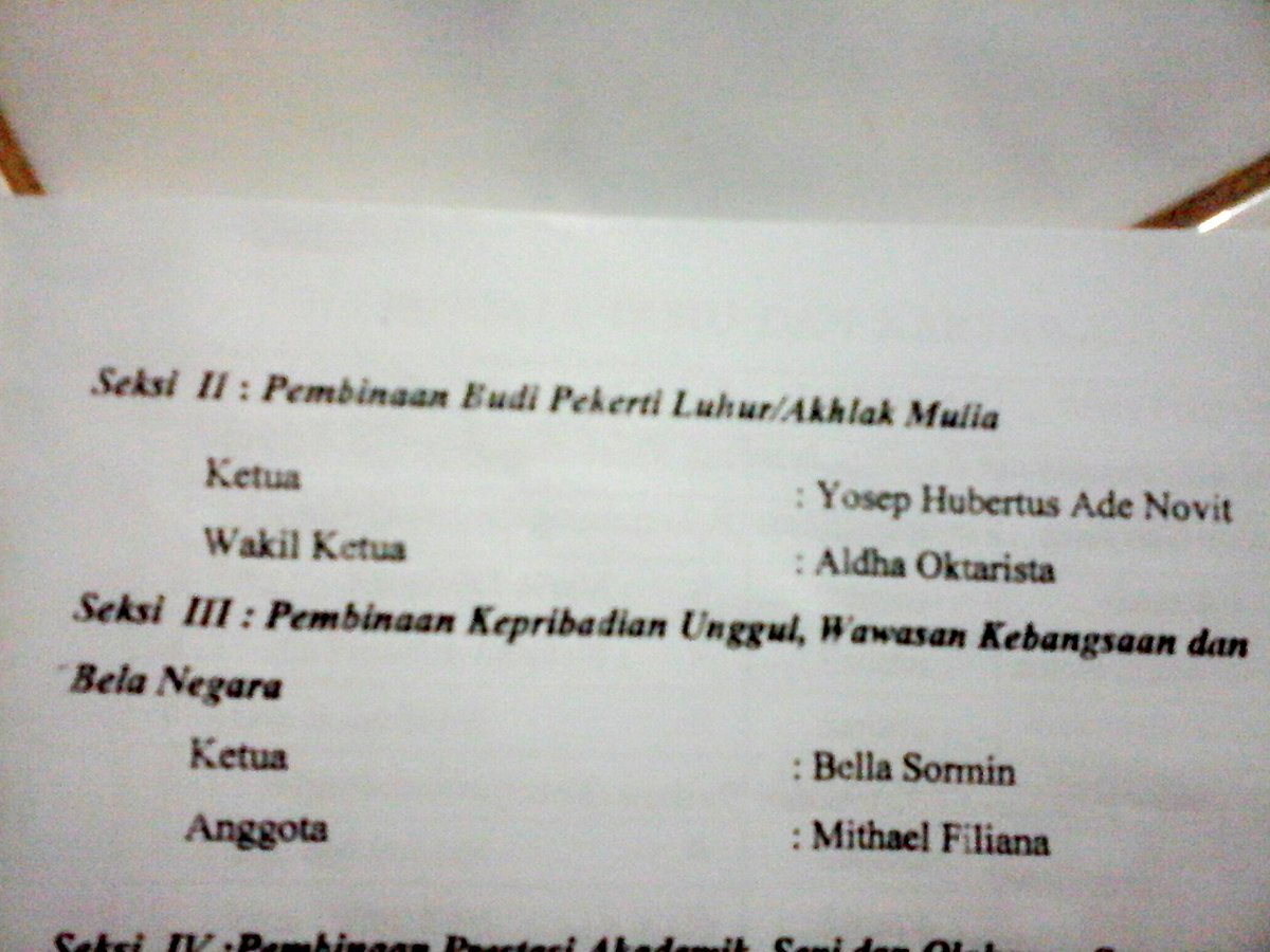 Sekbid 2 dan Sekbid 3. @Hubertus_Novit, @aldhaoktarista , Mithael Filiana dan Bella Sormin