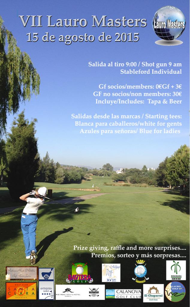 laurogolf's tweet photo. No te olvides! 15 de agosto Torneo de #golf @laurogolf @alhdelatorre @RFAGolf @viveandalucia @GolfDecathlonMA http://t.co/AmsgHmYzHi
