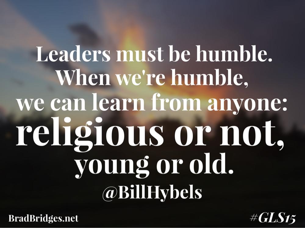 Humility can make a strong leader even stronger. #leadership #GLS15