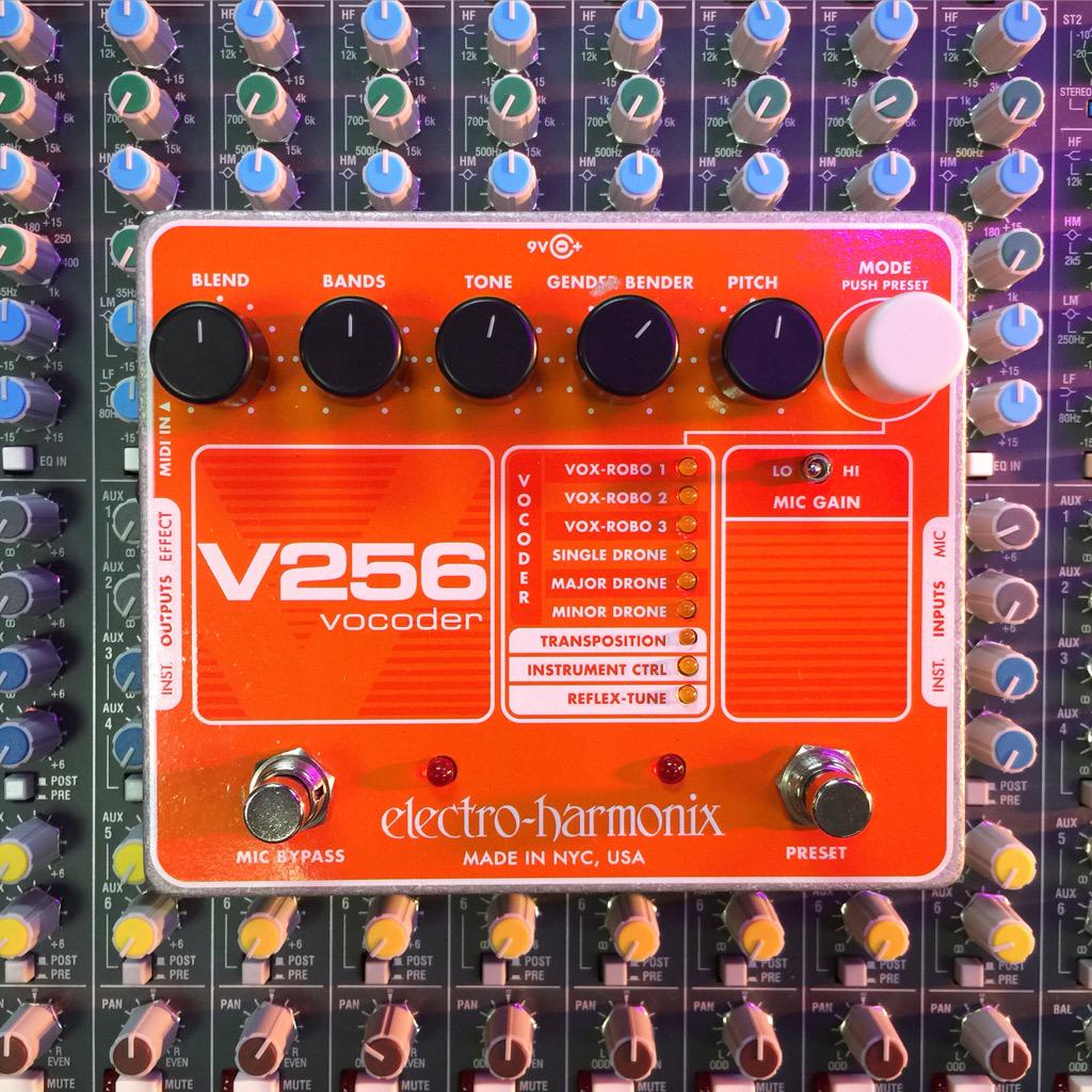 StraitMusicCo's tweet photo. Stop by and try out this awesome @EHX #V256 vocoder pedal! So many tone choices! 🔥🔥🔥 http://t.co/WRTc45daME