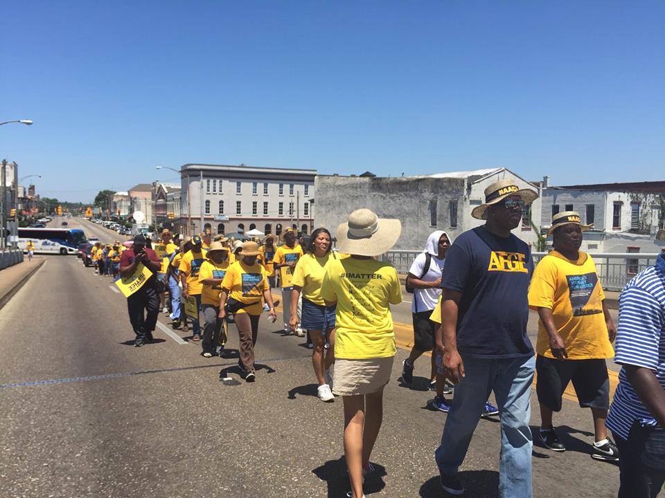 LintonMaggie's tweet photo. Day #6 40 days &amp; 40 nights they will march!! Follow #AJFJ. Join the march from Selma Alabama to DC. #justicesummer http://t.co/CX2TJVNxs3