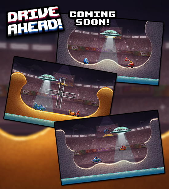 DodreamsGames's tweet photo. The update is out and the new arenas are being attacked by aliens! #gamedev #DriveAhead! http://t.co/2ul6FVQPcB