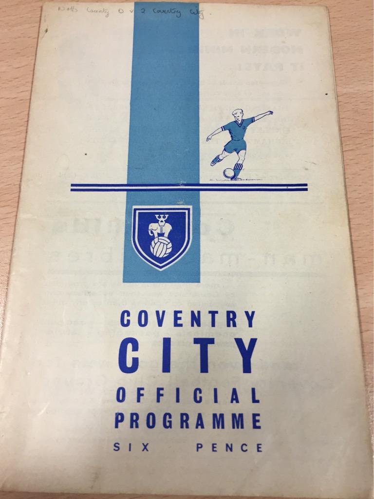 As everyone prepares for the 1st game on Sat, we've found the <a href="/Coventry_City/">Coventry City</a> programme from the 1962 opening day game