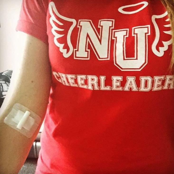 smilefromhatti's tweet photo. The fab @Angels_NCL are working as a team to get as many people as possible behind #igavebloodhats. Thank you girls! http://t.co/12RUhK3H3X