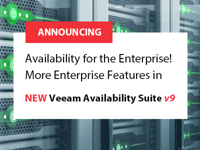 Availability for the Enterprise! Announcing Enterprise Enhancements in v9: ROBO and Tape vee.am/6I69Aw