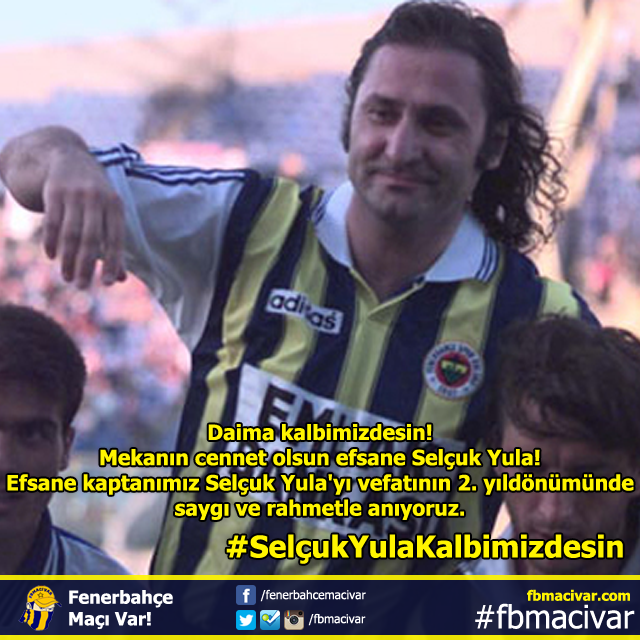 fbmacivar's tweet photo. Efsane kaptanımız Selçuk Yula'yı vefatının 2. yıldönümünde saygı ve rahmetle anıyoruz. Mekanın cennet olsun. http://t.co/1sKQibOEDz