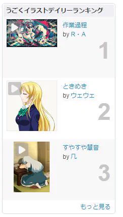 まさかのうごイラランキング2位…びっくりした( ゜ω゜ ) 
