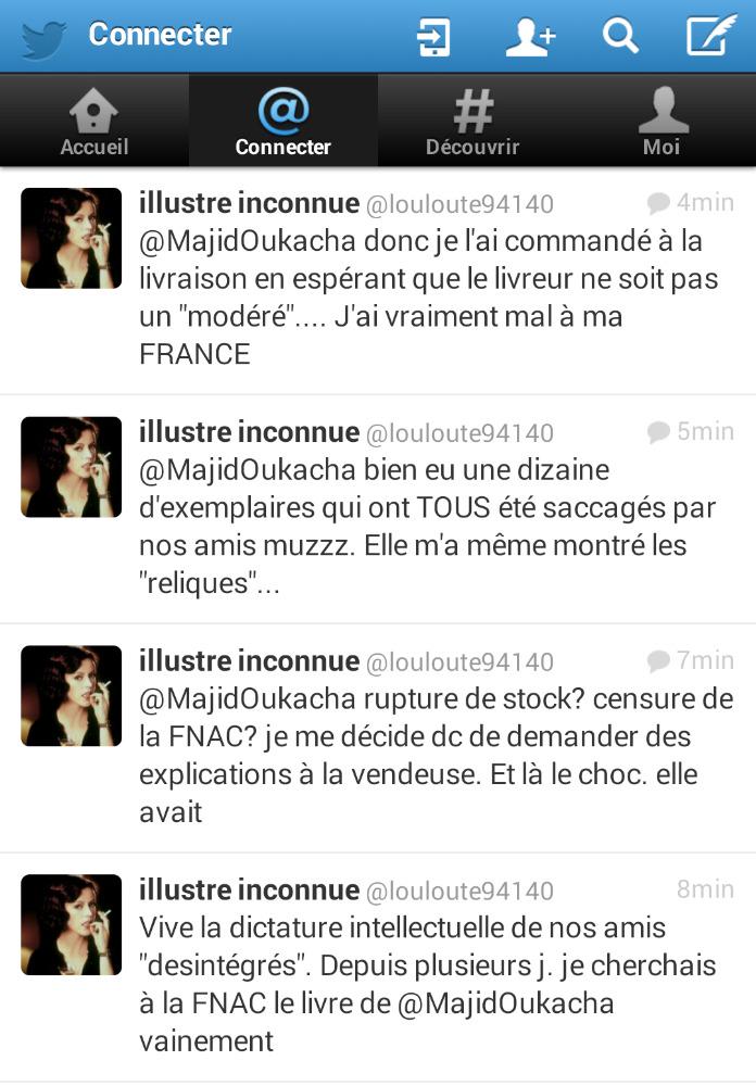 MajidOukacha's tweet image. #CHOQUANT Pour faire disparaître mon livre &quot;Il était une foi, l&apos;islam...&quot; d&apos;étals de librairies, ils le détruisent !