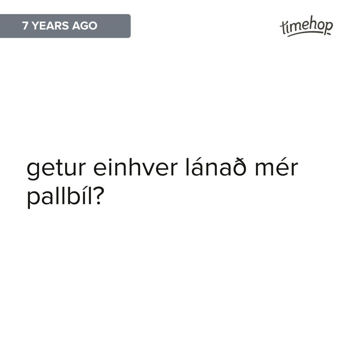 Exactly 7 years ago today! via <a href="/timehop/">Timehop</a> <a href="/bjarnisnae/">Bjarni Snaebjornsson</a> #glaf #viggoogvioletta #adeilifu  timehop.com/c/ff:101527823…