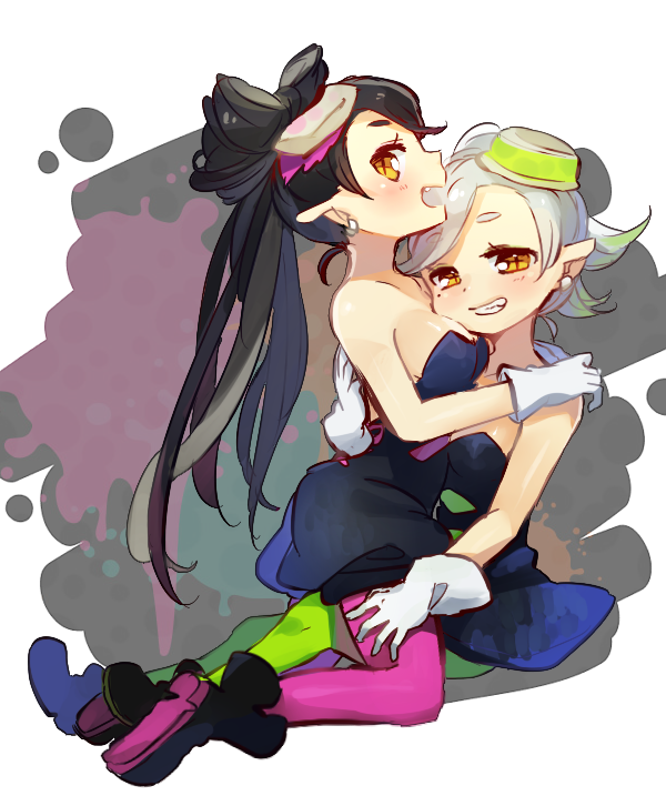 シオカラーズ(スプラトゥーン) ,シオカラーズ 「本日はスプラトゥーンのアップデートなので、擬人化というのもおかしいですがシオカラ」|usのイラスト
