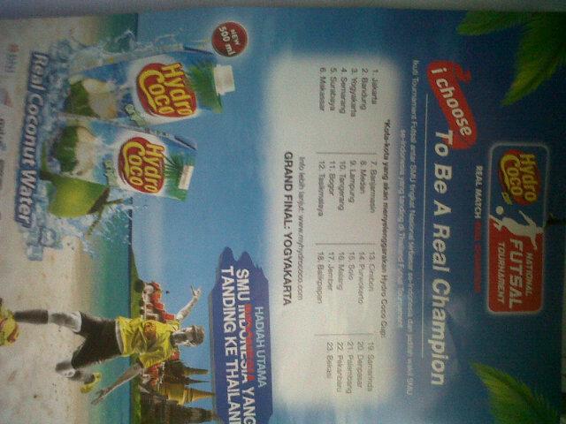 Segera daftarkanlah tim futsal SMA anda