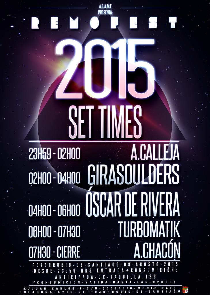 Remofest14's tweet photo. Sábado 08/08/2015 ☆ REMOFEST
06.00 - 07.30 h. @turbomatiklive http://t.co/JnAd3F4Ket
