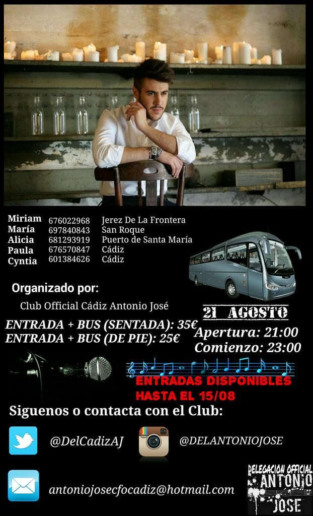 Últimos días para apuntarte al concierto de <a href="/AntonioJSMazuec/">Antonio José</a> en Sevilla ¡No te quedes sin tú entrada! 🙆