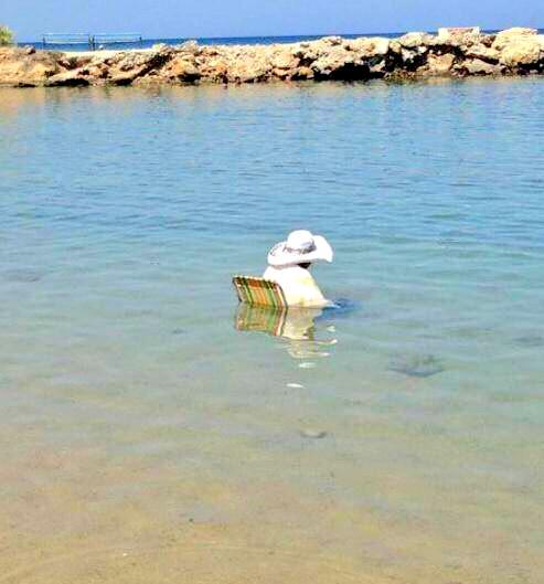 EnfrmraSaturada's tweet photo. Alguien se ha dejado a la abuela en la playa... http://t.co/VvncXt1Dse