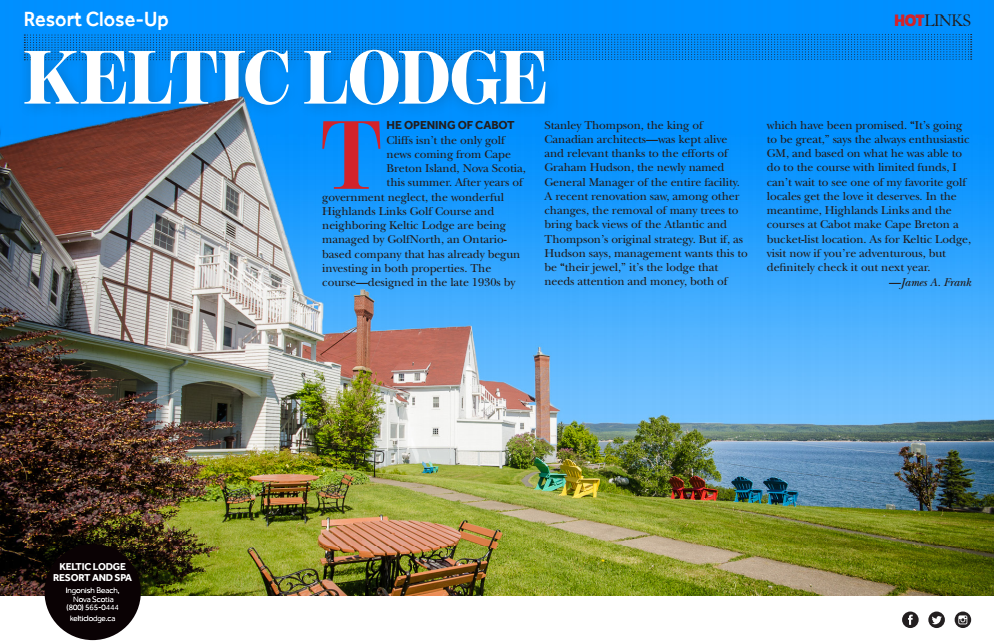 KelticResort's tweet photo. Check out this great article that @LINKSMagazine wrote about us! See the full issue here: http://t.co/63TLtM11yE http://t.co/UyIQl1MQuc