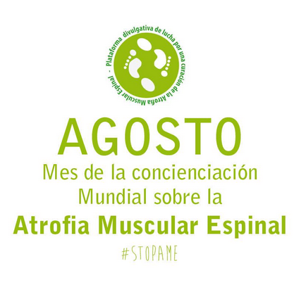 sinhuella's tweet photo. Agosto, mes de la Concienciación sobre la Atrofia Muscular Espinal http://t.co/YanREARG4z @notisalud @drcarlosrepetto http://t.co/Yo0UqEG9pv
