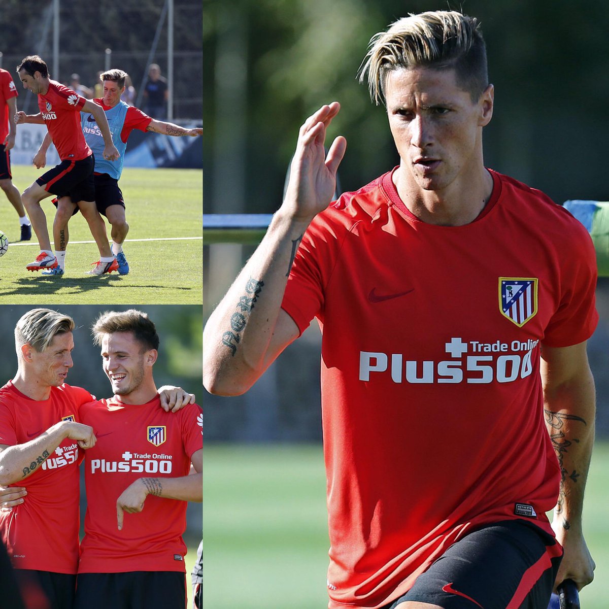 Torres's tweet photo. Vuelta al trabajo hoy en Majadahonda. A tope en la última fase de la pretemporada #ForzaAtleti http://t.co/loyPzYEwDd