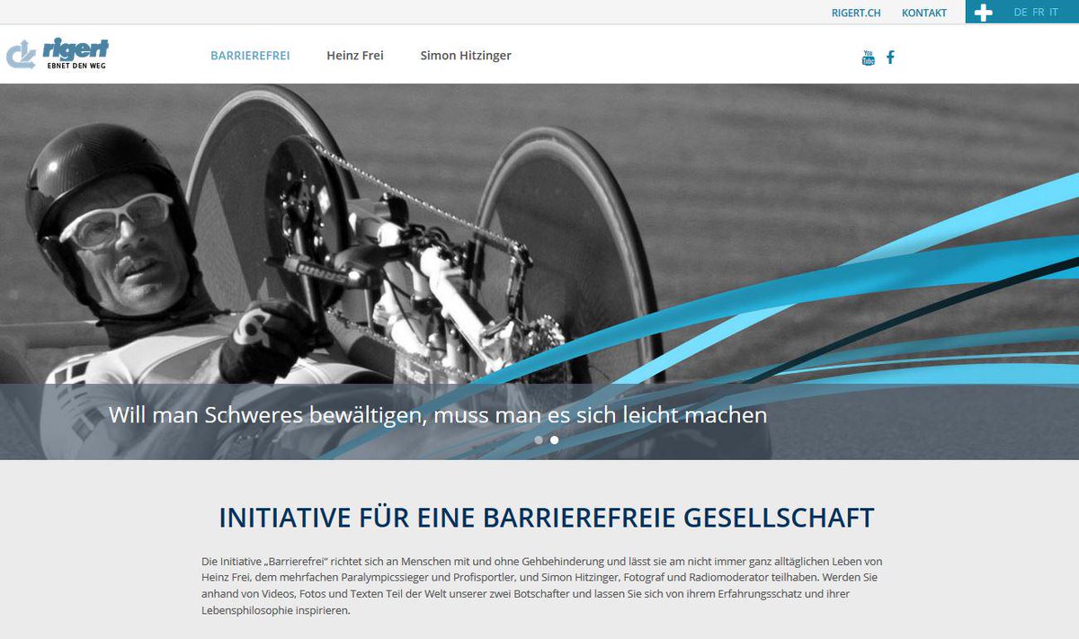 Werde Teil der Welt unserer zwei Botschafter und lass dich inspirieren: rigert.ch/barrierefrei/  #RigertBarrierefrei