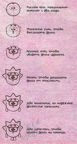 рисуем смешариков