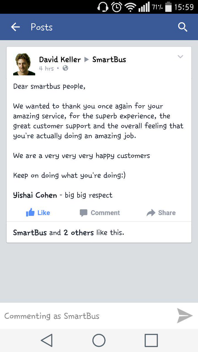 Smart_Bus's tweet image. Anothe Happy cutomer
