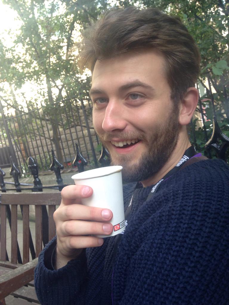 DisparatTheater's tweet photo. First show done! Phew! Chilling out with a @Stir_Coffee :) #Edfringe #ReboundingHail http://t.co/Tex1oDIhjd