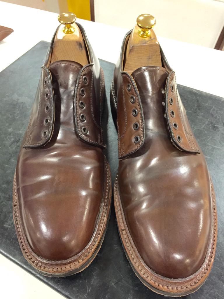 fans_shinbashi's tweet photo. ALDEN ビフォーアフター

#alden #polish #shoecare #englishguild http://t.co/idLv62t9NV