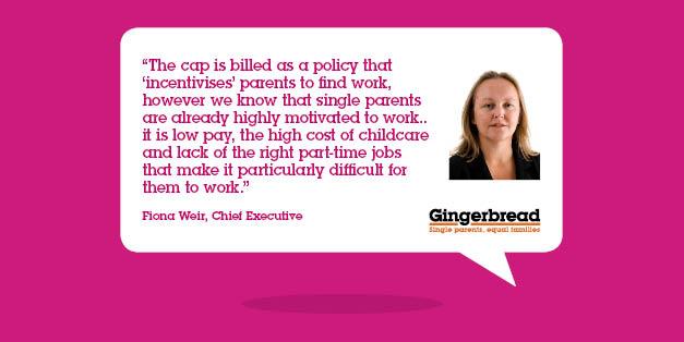 Gingerbread's tweet photo. NEW: single parents hardest hit by benefit cap. Our Chief Exec on the real barriers to work: http://t.co/NGuNQquxYL http://t.co/IMSRlGoPD2