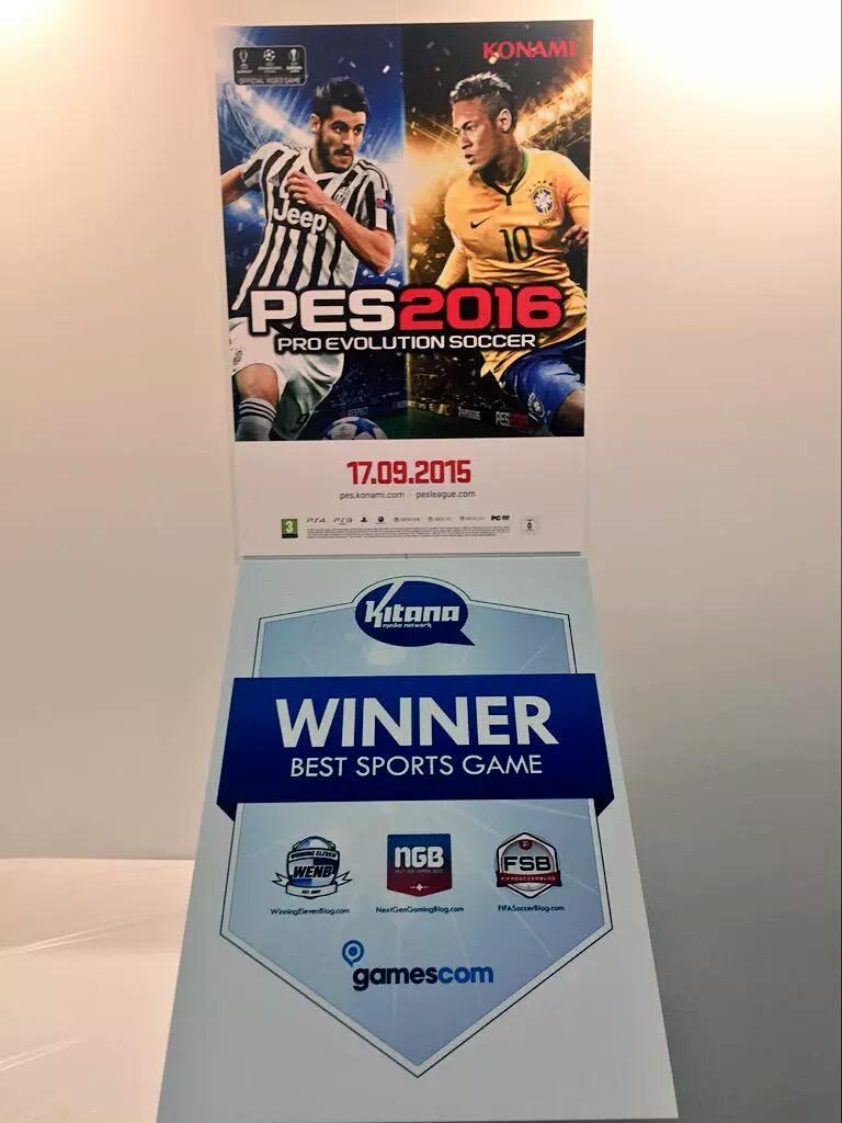 virtualballers's tweet photo. Jebreeeet! Satu penghargaan masuk saku... "Best Sports Game" versi Kitana Media Network. Mantap 👏 #PES2016 http://t.co/KCWrRX7HJi