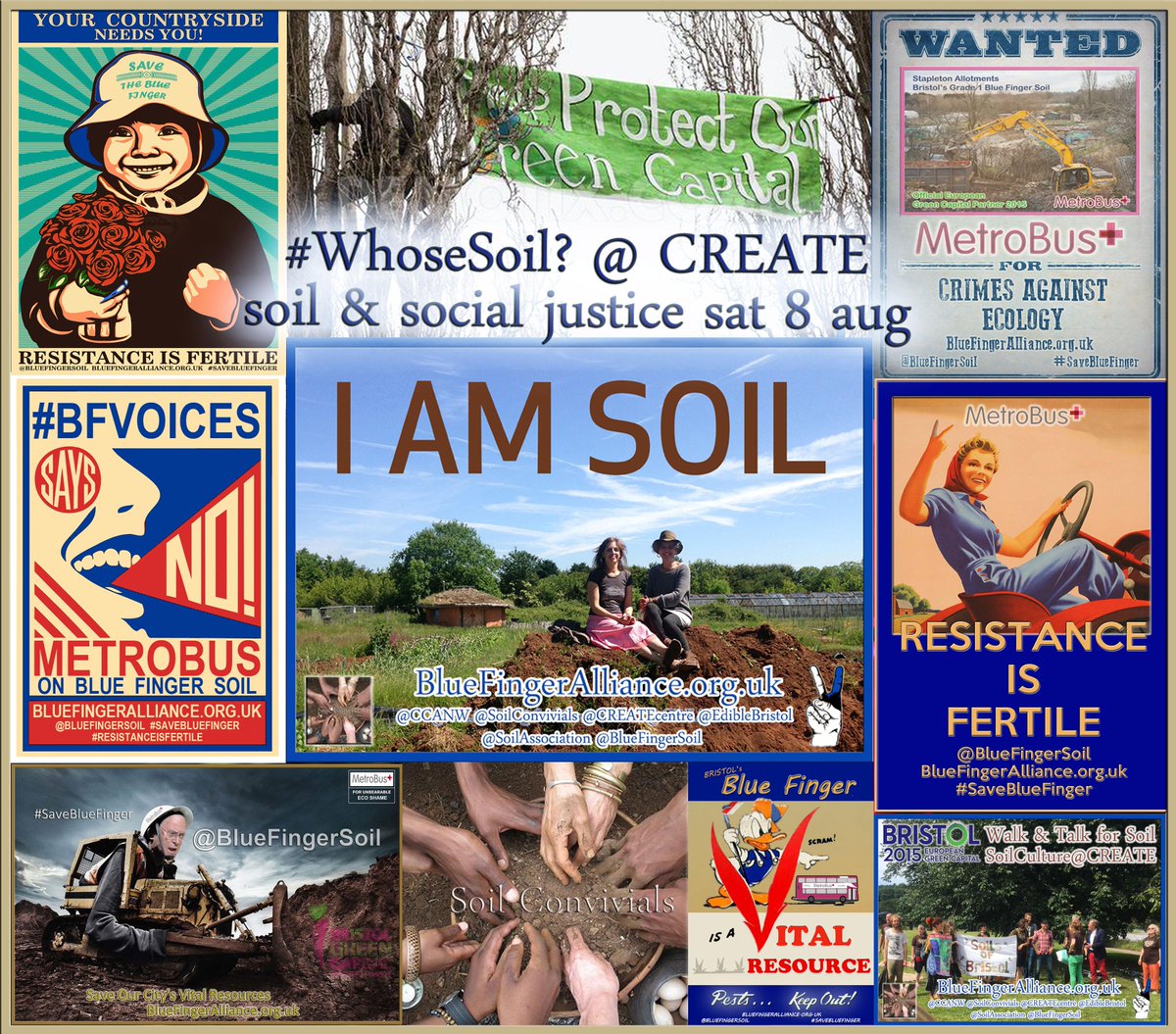 Sat 8 Aug from 10am Join <a href="/SusFoodTrust/">Sustainable Food Trust</a> as #Bristol asks #WhoseSoil? @CreateCentre as part of @CCANW #SoilCulture