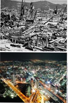 rocketmom43's tweet photo. Hiroshima then, Hiroshima today https://t.co/jakfhnigjL http://t.co/u8UbHwcQro