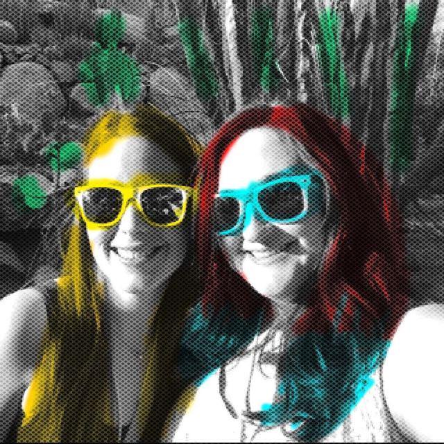 JaMonkey's tweet photo. A #tbt to #Mom2Summit with @seriouskrystyn #andywarhol style. Made with the @thewarholmuseum #warholDIY app! #warho… http://t.co/MDMtWN8jW8