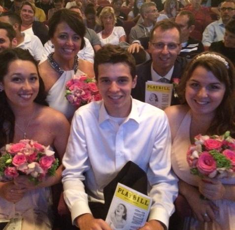 MammaMiaMusical's tweet photo. #MAMMAMIA! This #fABBAlous wedding party said "I do, I do, I do, I do, I do," & visited us on #Broadway! Congrats! http://t.co/TMMQjgfltY