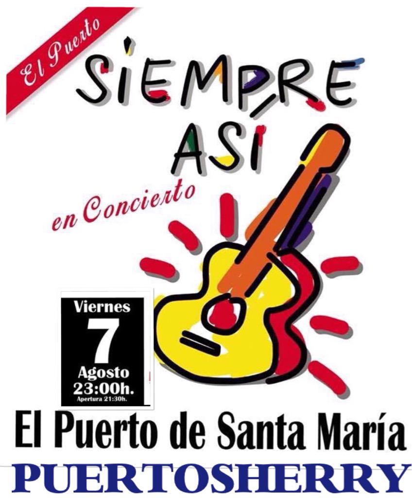 Mañana <a href="/rafalmarcha/">Rafa Almarcha</a> con SIEMPRE ASÍ En PuertoSherry. El Puerto de Santa María