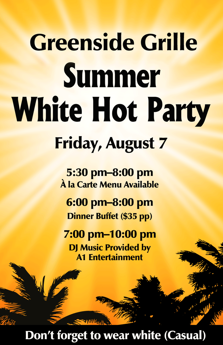 QuailCreekCC's tweet photo. Don't miss the Summer White Hot Party! Reciprocals Welcome. #naplesquailcreekcc #summerfun #socialquailcreekcc http://t.co/K7qOdWq6ZQ