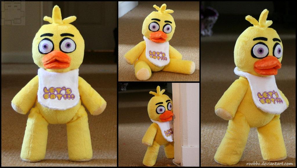 In instead of the electronic Chica turned into
A toy and I'm not kidding