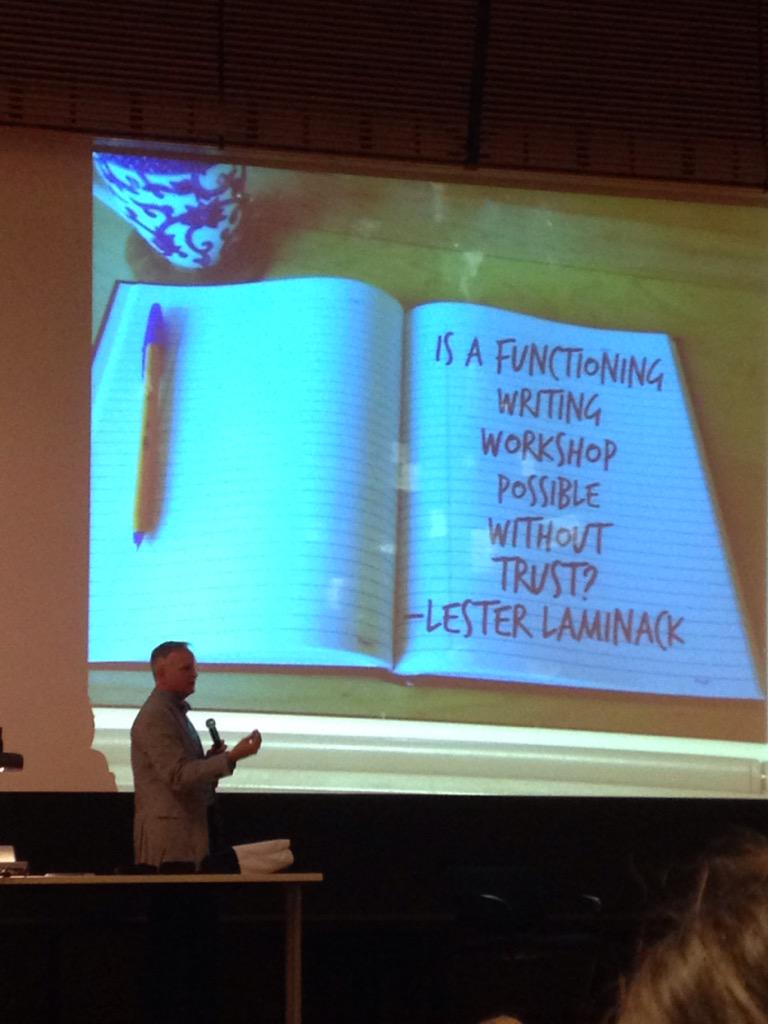 soneill17's tweet photo. Trust your truest self. @lester_laminack http://t.co/JppstukTrp