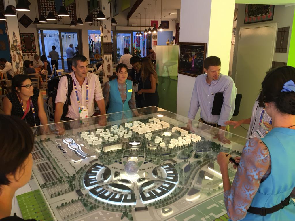 ivalmori's tweet photo. Al @kazakhstan_expo per scoprire #agricoltura #energia #cucona @EXPO2017Astana @Expo2015Milano http://t.co/6YtPr0fLIr